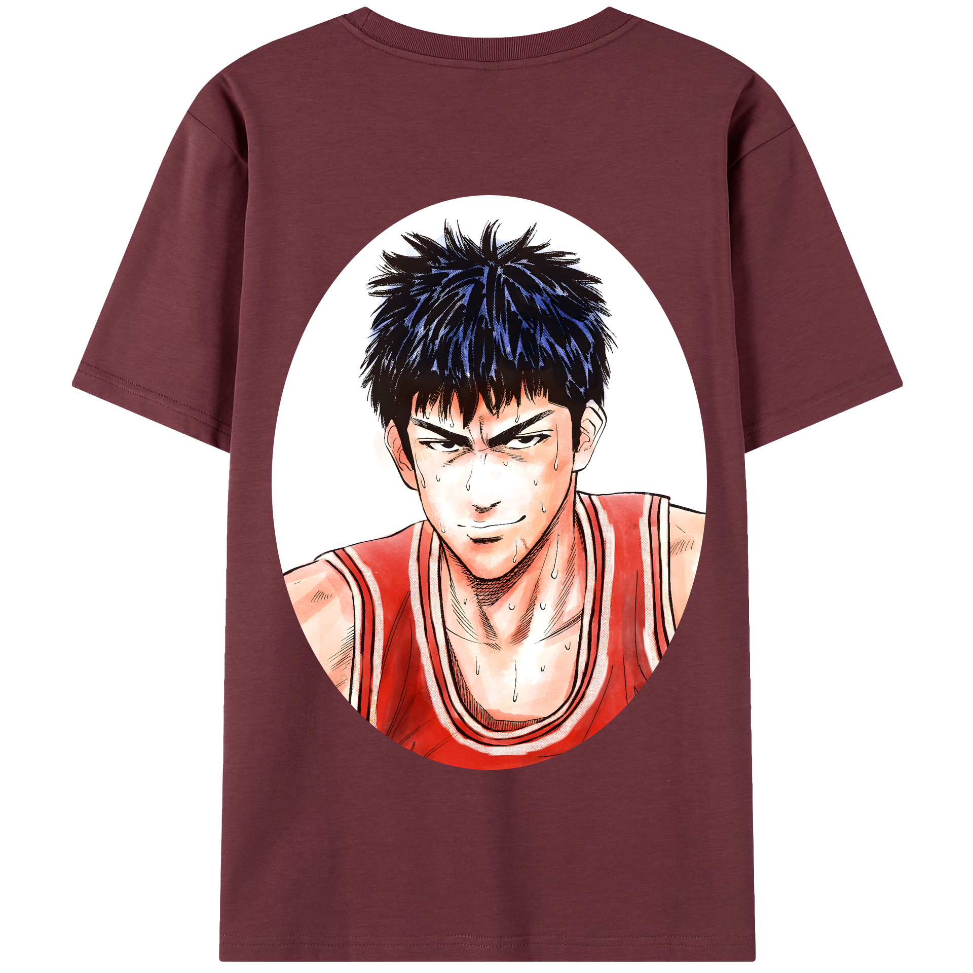 SLAM DUNK／スラムダンク 綿100％半袖Tシャツ（背面プリント）